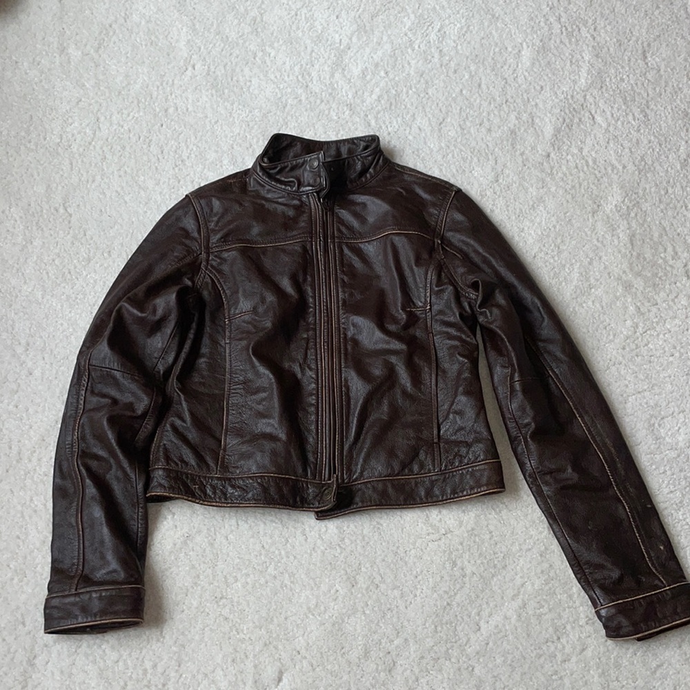 American Eagle vintage leather jacket